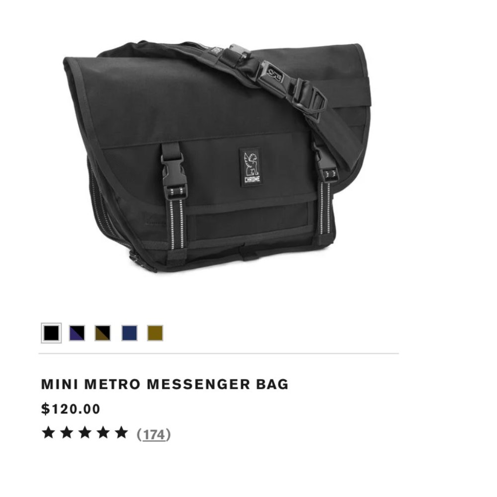 Chrome Industries EUC mini METRO messenger bag